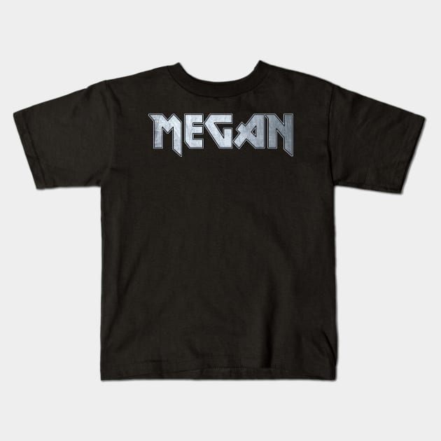 Heavy metal Megan Kids T-Shirt by KubikoBakhar